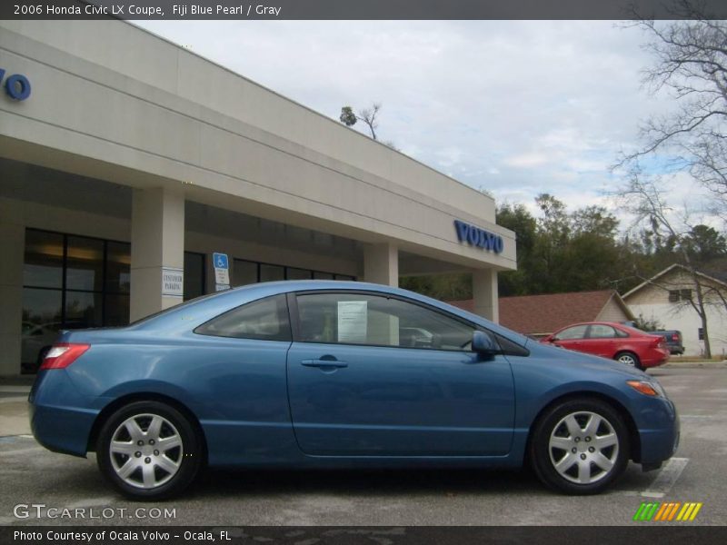 Fiji Blue Pearl / Gray 2006 Honda Civic LX Coupe