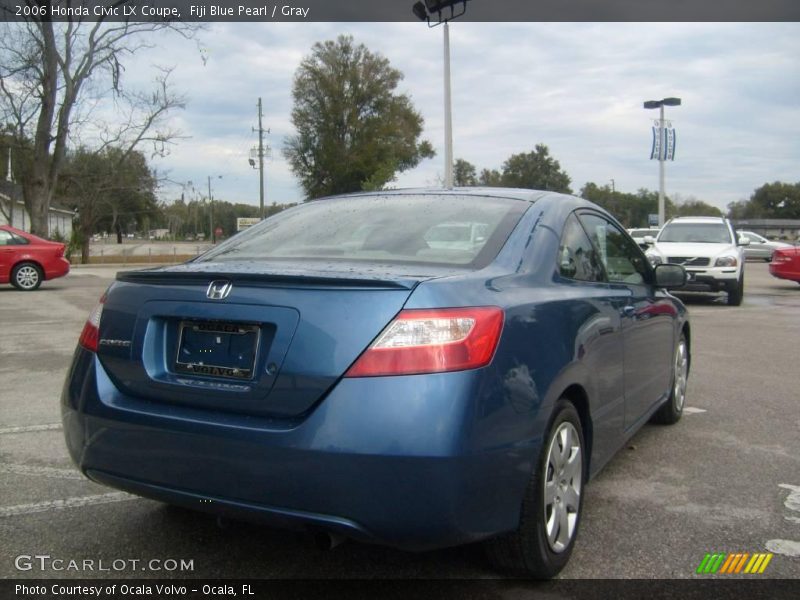 Fiji Blue Pearl / Gray 2006 Honda Civic LX Coupe
