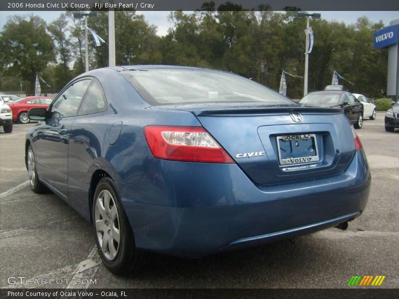Fiji Blue Pearl / Gray 2006 Honda Civic LX Coupe