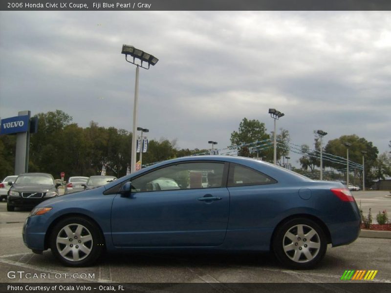 Fiji Blue Pearl / Gray 2006 Honda Civic LX Coupe