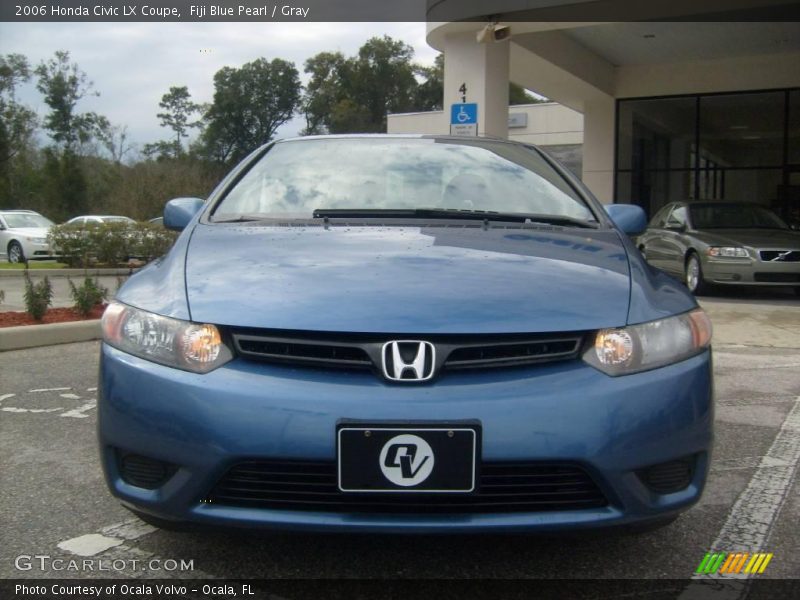 Fiji Blue Pearl / Gray 2006 Honda Civic LX Coupe