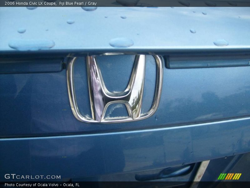 Fiji Blue Pearl / Gray 2006 Honda Civic LX Coupe
