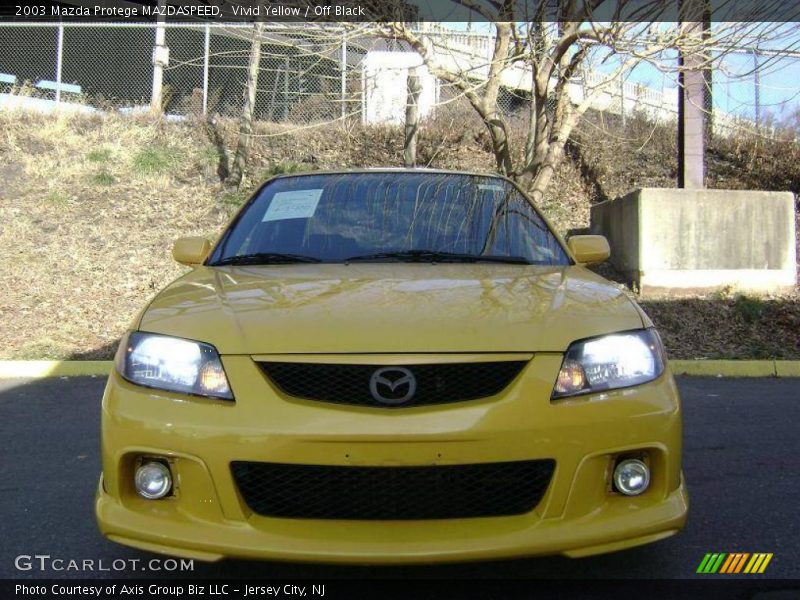 Vivid Yellow / Off Black 2003 Mazda Protege MAZDASPEED