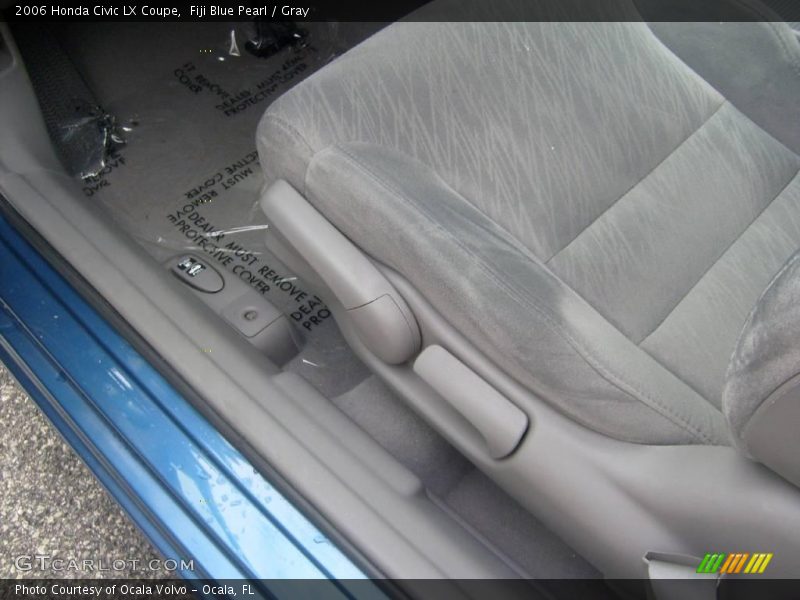 Fiji Blue Pearl / Gray 2006 Honda Civic LX Coupe
