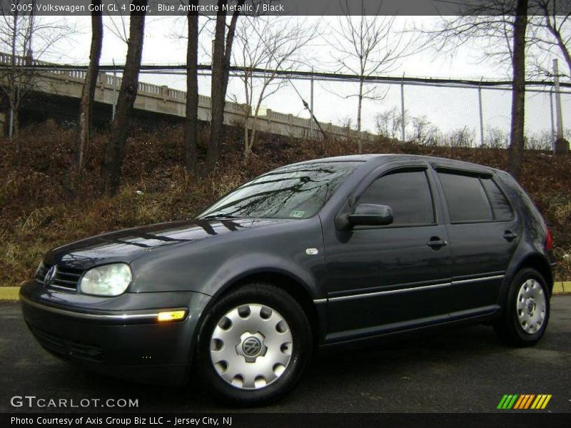 Blue Anthracite Metallic / Black 2005 Volkswagen Golf GL 4 Door