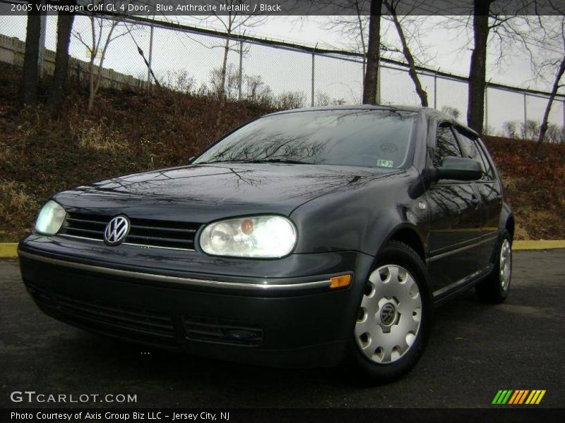 Blue Anthracite Metallic / Black 2005 Volkswagen Golf GL 4 Door