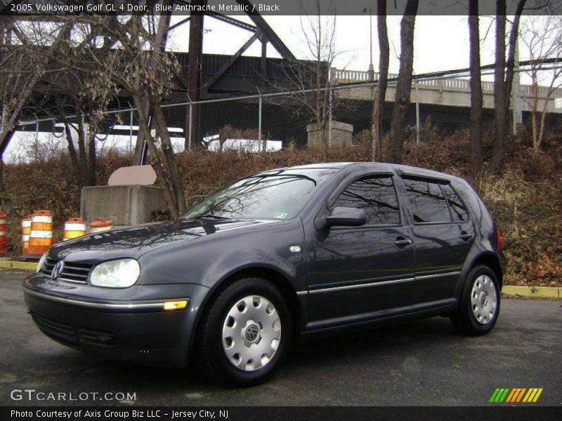 Blue Anthracite Metallic / Black 2005 Volkswagen Golf GL 4 Door