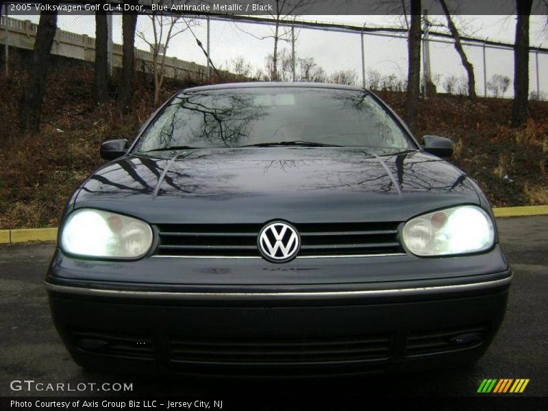 Blue Anthracite Metallic / Black 2005 Volkswagen Golf GL 4 Door