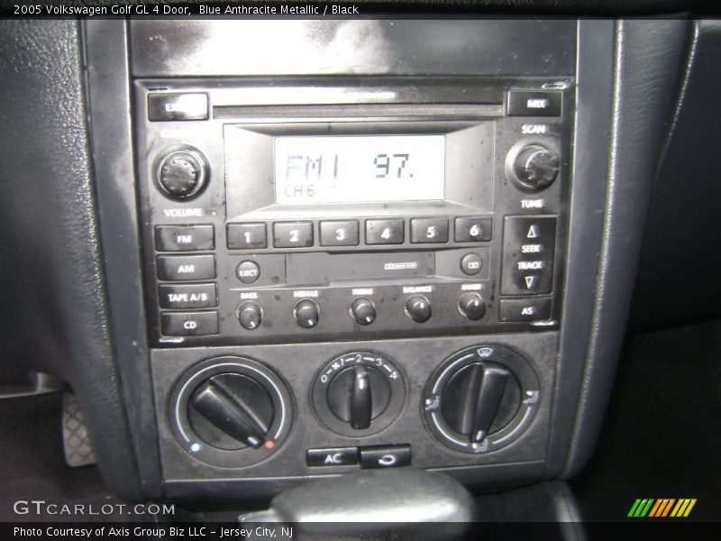 Blue Anthracite Metallic / Black 2005 Volkswagen Golf GL 4 Door