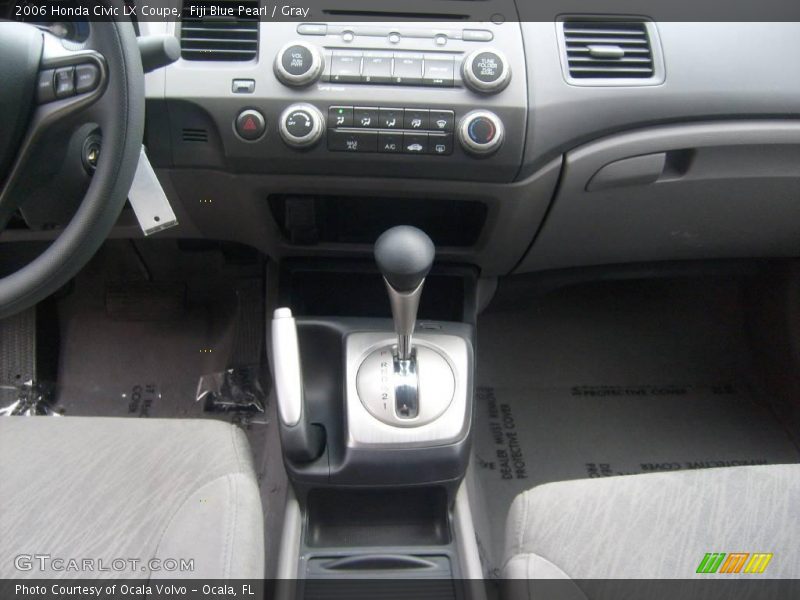 Fiji Blue Pearl / Gray 2006 Honda Civic LX Coupe