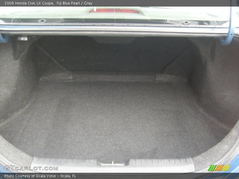 Fiji Blue Pearl / Gray 2006 Honda Civic LX Coupe