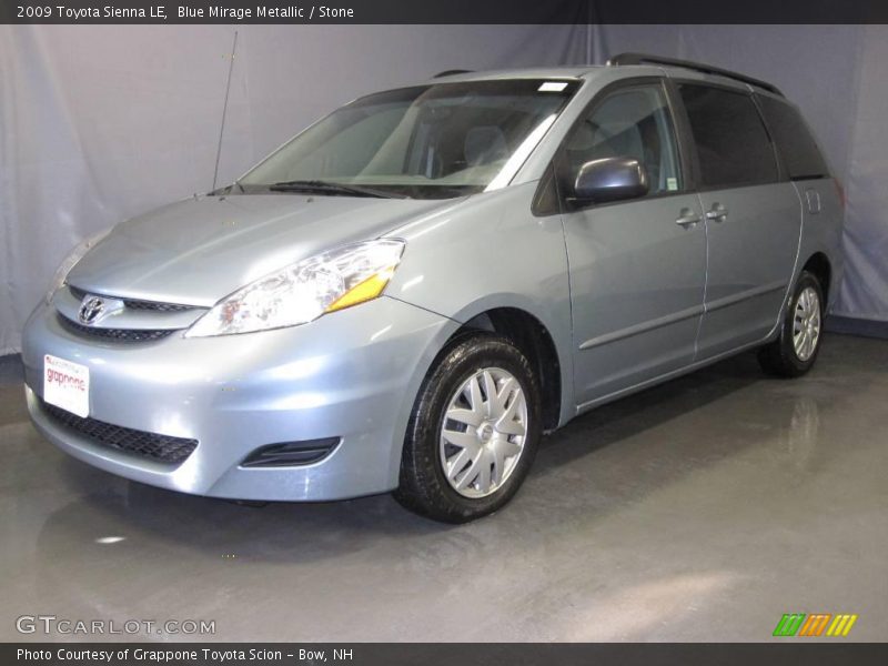 Blue Mirage Metallic / Stone 2009 Toyota Sienna LE