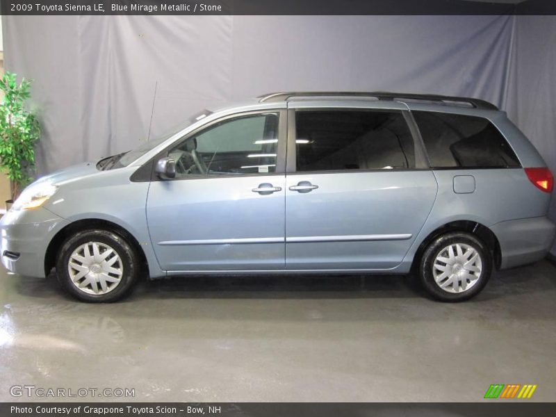 Blue Mirage Metallic / Stone 2009 Toyota Sienna LE