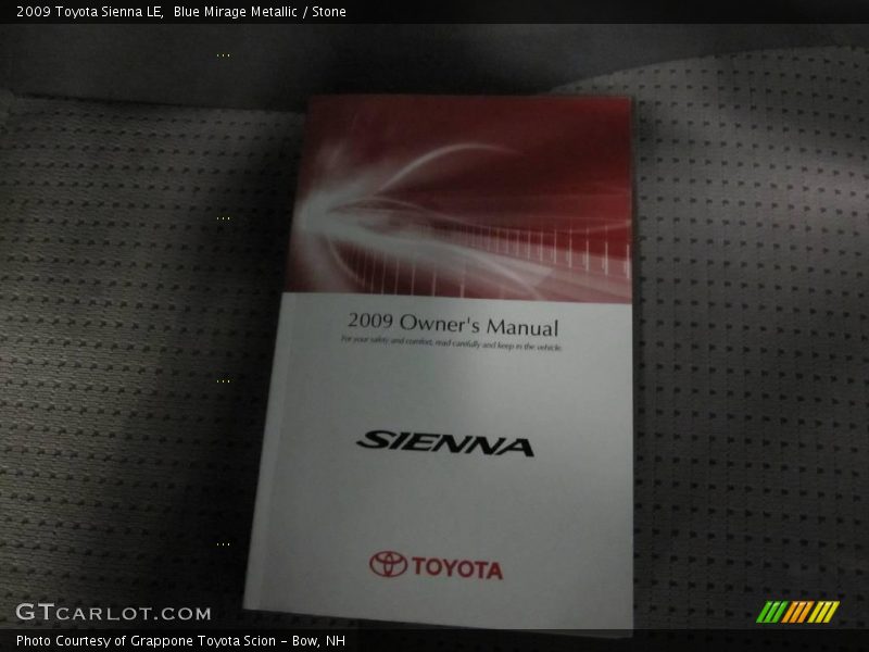 Blue Mirage Metallic / Stone 2009 Toyota Sienna LE