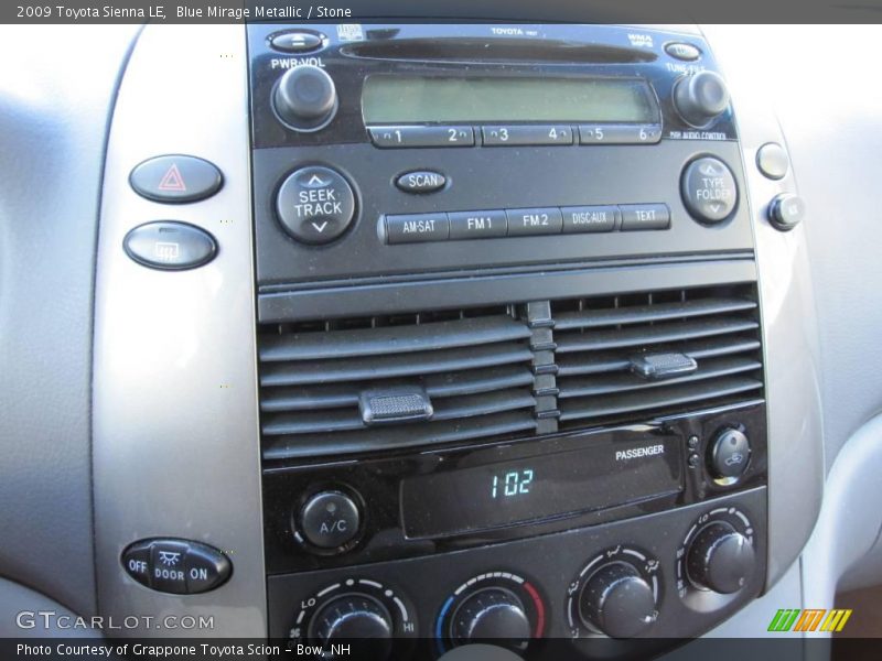 Blue Mirage Metallic / Stone 2009 Toyota Sienna LE