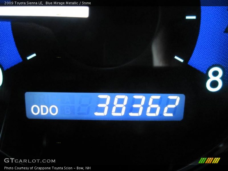 Blue Mirage Metallic / Stone 2009 Toyota Sienna LE