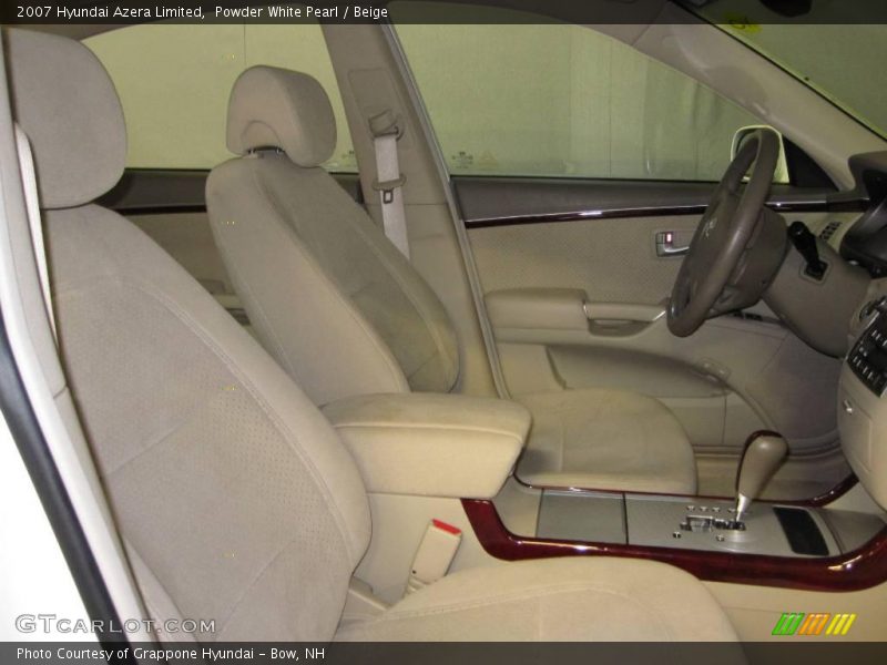 Powder White Pearl / Beige 2007 Hyundai Azera Limited
