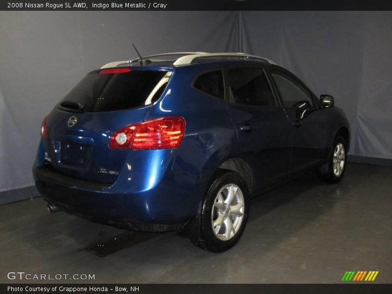Indigo Blue Metallic / Gray 2008 Nissan Rogue SL AWD