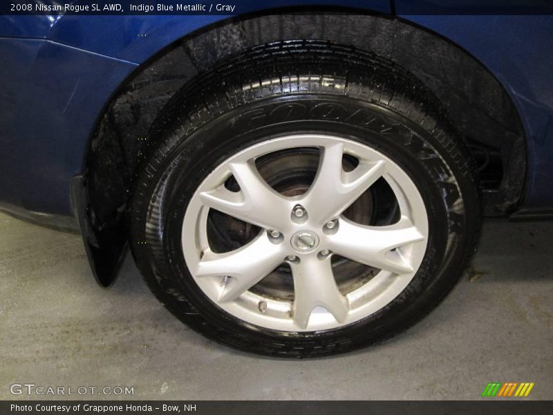 Indigo Blue Metallic / Gray 2008 Nissan Rogue SL AWD