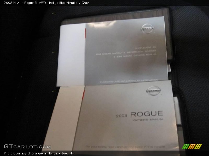 Indigo Blue Metallic / Gray 2008 Nissan Rogue SL AWD