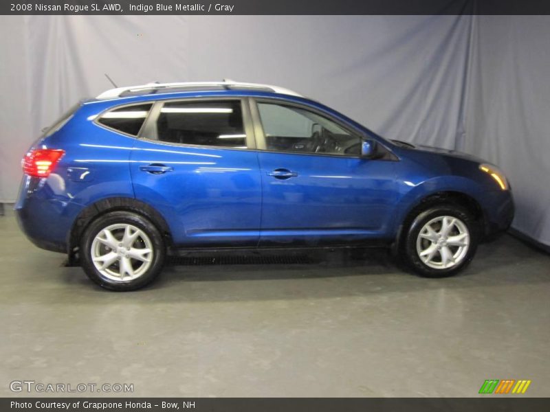 Indigo Blue Metallic / Gray 2008 Nissan Rogue SL AWD