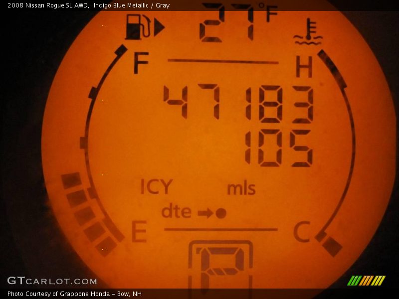 Indigo Blue Metallic / Gray 2008 Nissan Rogue SL AWD