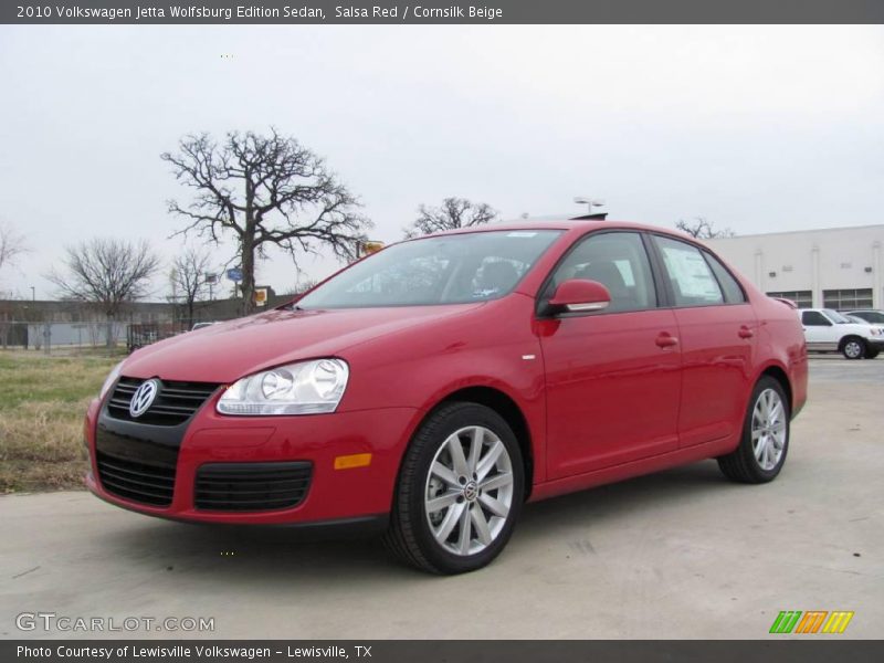 Salsa Red / Cornsilk Beige 2010 Volkswagen Jetta Wolfsburg Edition Sedan
