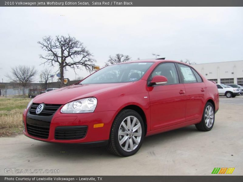 Salsa Red / Titan Black 2010 Volkswagen Jetta Wolfsburg Edition Sedan