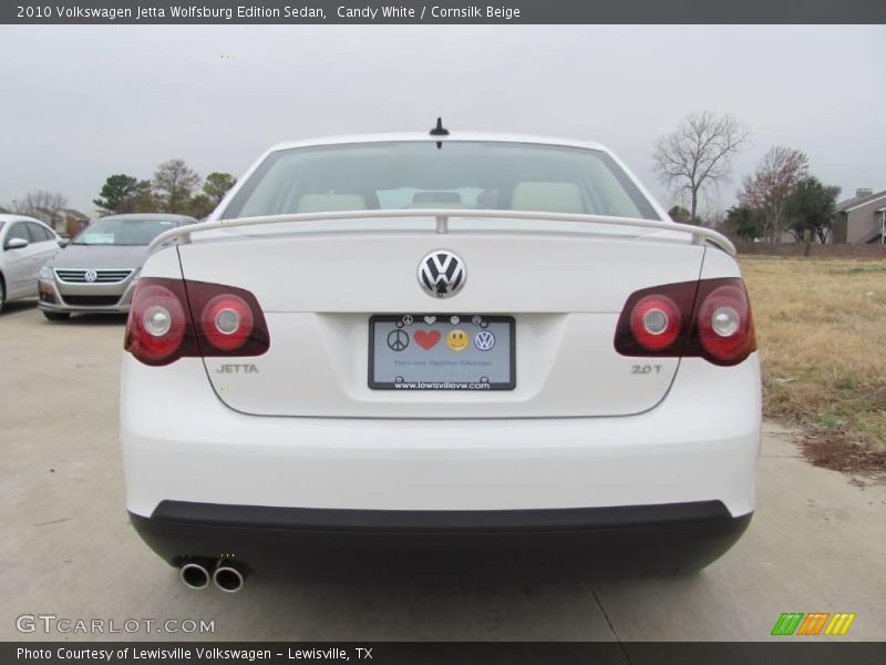 Candy White / Cornsilk Beige 2010 Volkswagen Jetta Wolfsburg Edition Sedan