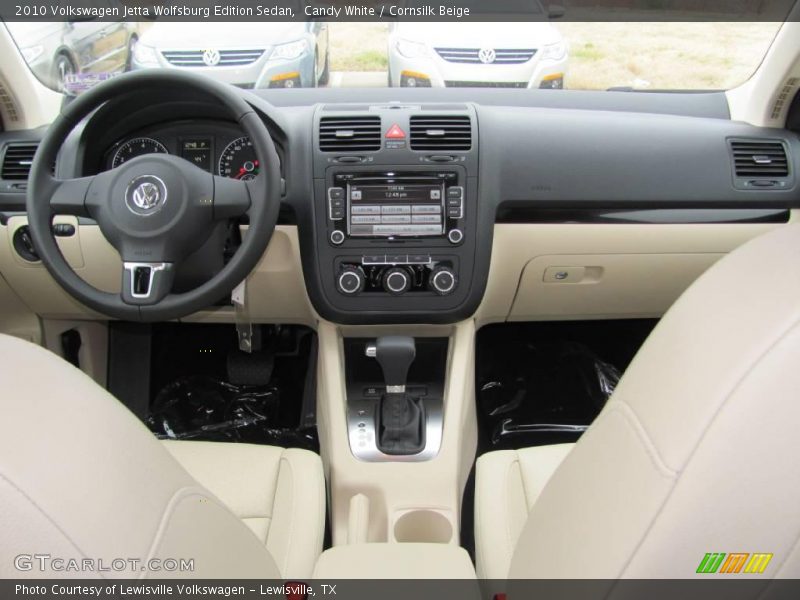 Candy White / Cornsilk Beige 2010 Volkswagen Jetta Wolfsburg Edition Sedan