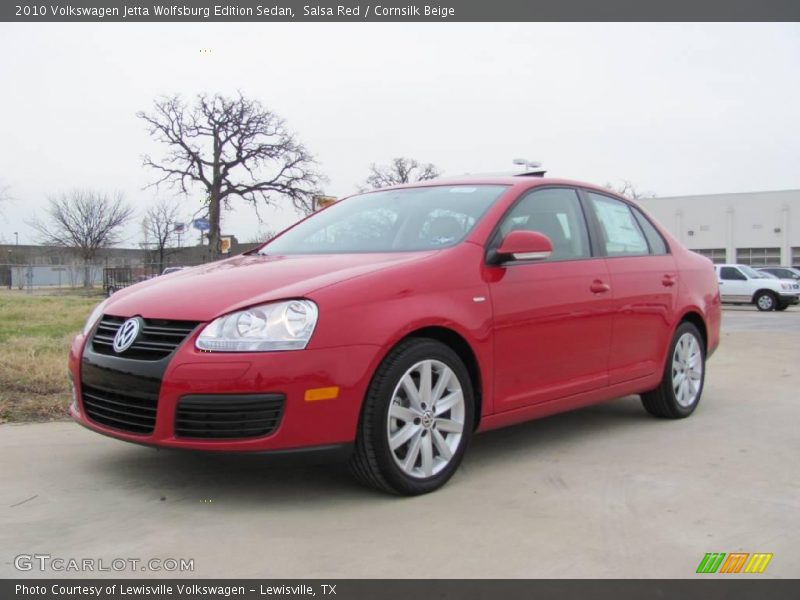 Salsa Red / Cornsilk Beige 2010 Volkswagen Jetta Wolfsburg Edition Sedan