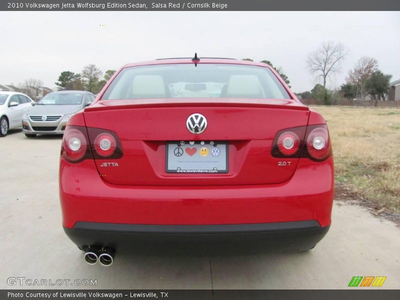 Salsa Red / Cornsilk Beige 2010 Volkswagen Jetta Wolfsburg Edition Sedan