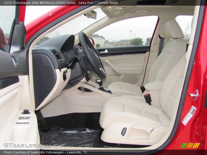 Salsa Red / Cornsilk Beige 2010 Volkswagen Jetta Wolfsburg Edition Sedan