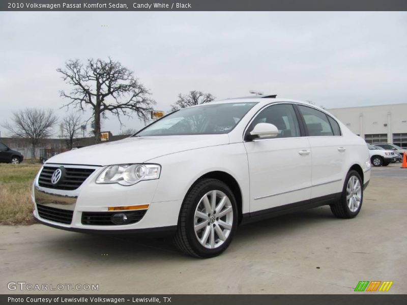 Candy White / Black 2010 Volkswagen Passat Komfort Sedan