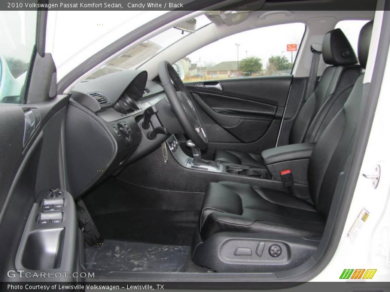 Candy White / Black 2010 Volkswagen Passat Komfort Sedan