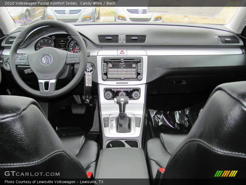 Candy White / Black 2010 Volkswagen Passat Komfort Sedan