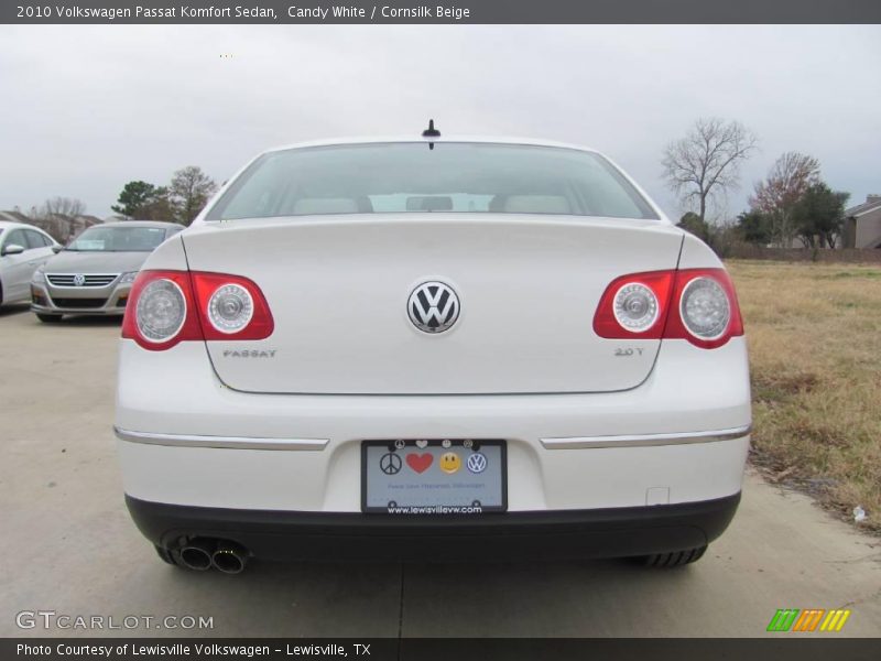 Candy White / Cornsilk Beige 2010 Volkswagen Passat Komfort Sedan