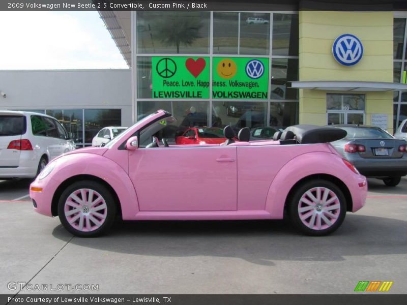 Custom Pink / Black 2009 Volkswagen New Beetle 2.5 Convertible