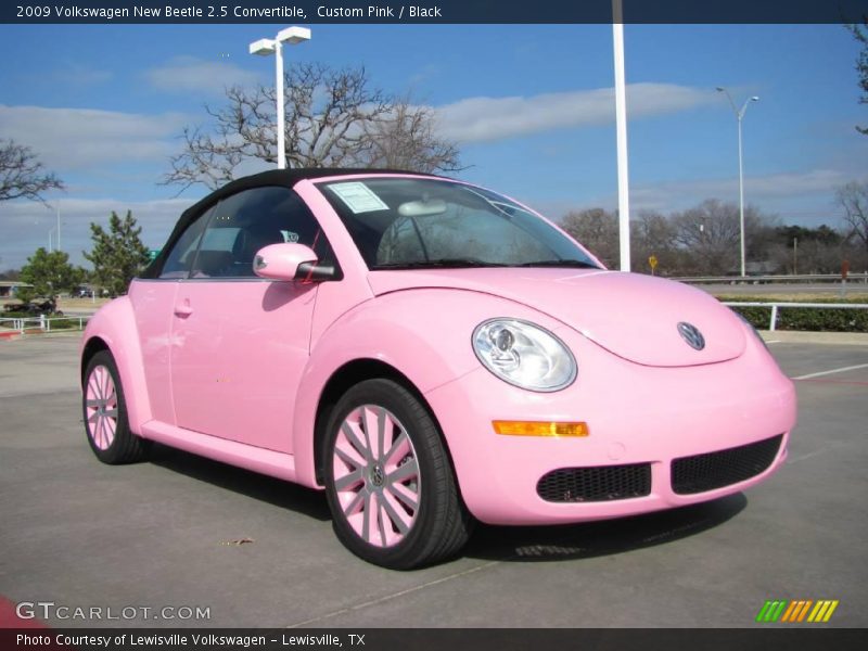 Custom Pink / Black 2009 Volkswagen New Beetle 2.5 Convertible