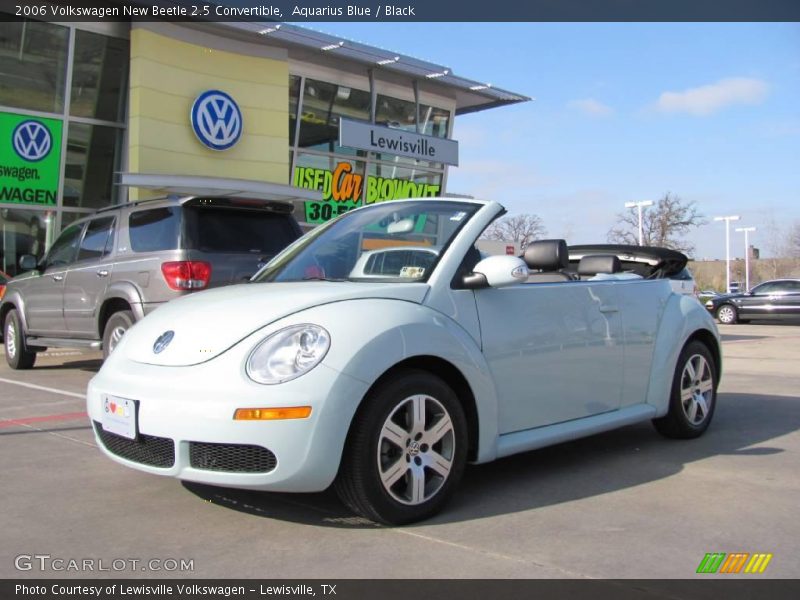 Aquarius Blue / Black 2006 Volkswagen New Beetle 2.5 Convertible