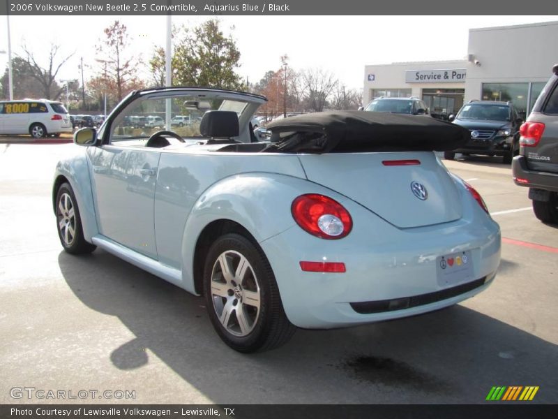 Aquarius Blue / Black 2006 Volkswagen New Beetle 2.5 Convertible