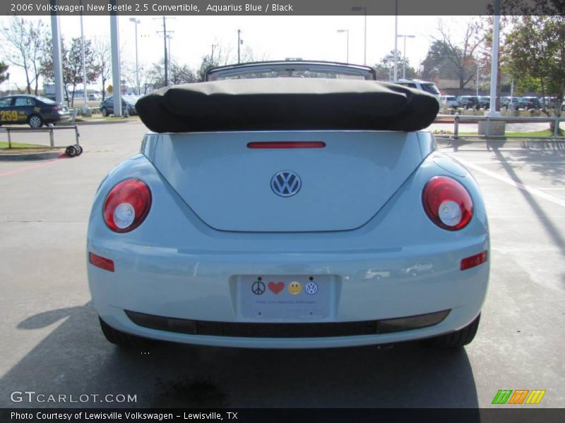 Aquarius Blue / Black 2006 Volkswagen New Beetle 2.5 Convertible