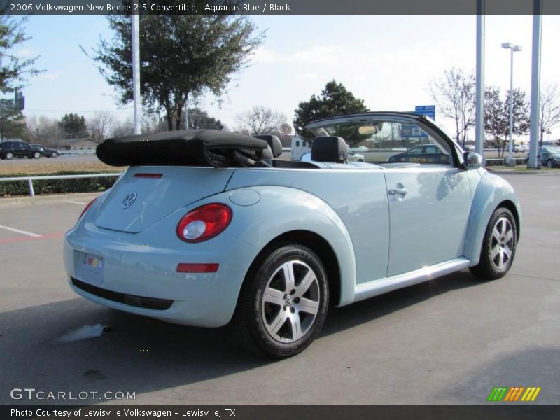 Aquarius Blue / Black 2006 Volkswagen New Beetle 2.5 Convertible