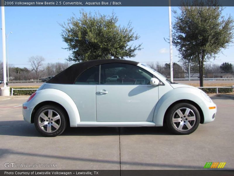 Aquarius Blue / Black 2006 Volkswagen New Beetle 2.5 Convertible