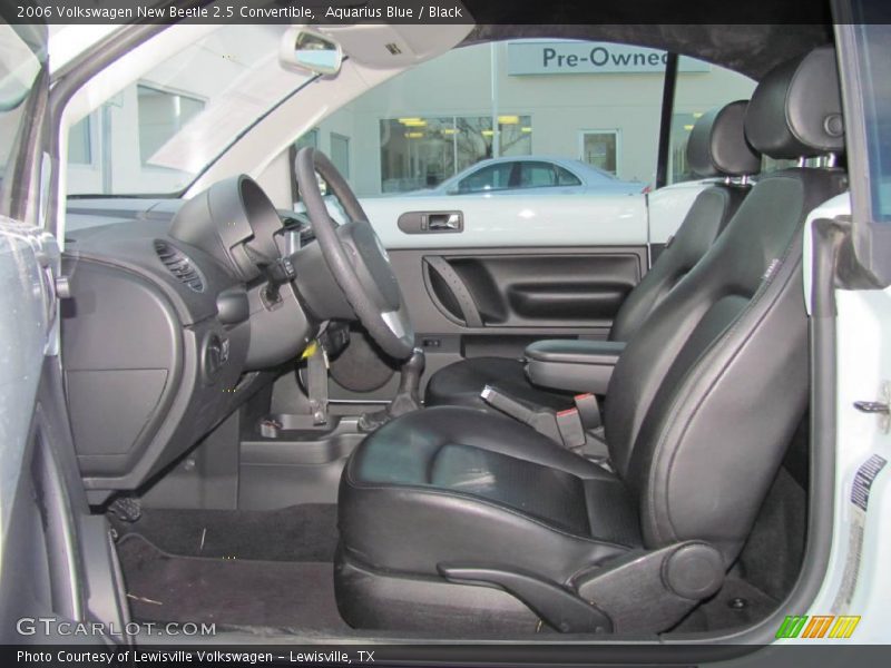 Aquarius Blue / Black 2006 Volkswagen New Beetle 2.5 Convertible