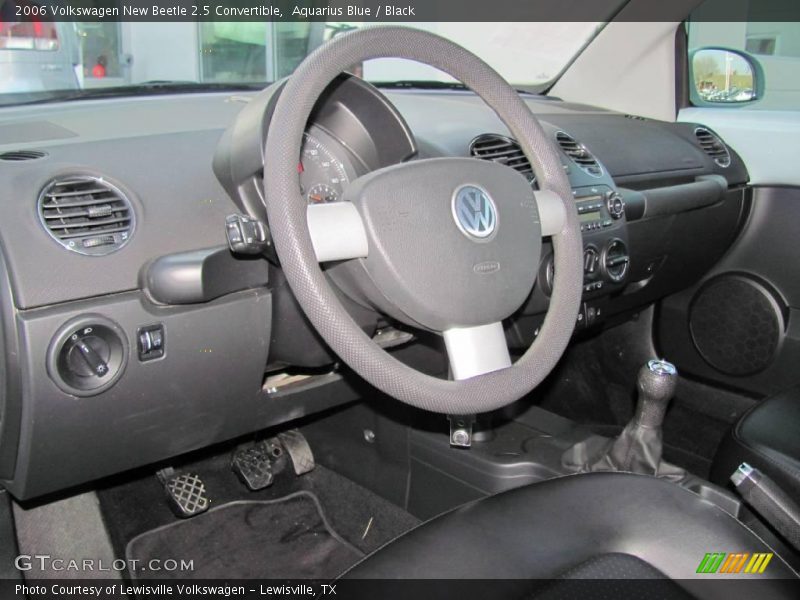 Aquarius Blue / Black 2006 Volkswagen New Beetle 2.5 Convertible