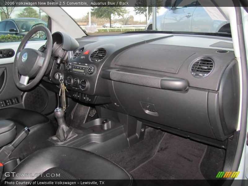 Aquarius Blue / Black 2006 Volkswagen New Beetle 2.5 Convertible