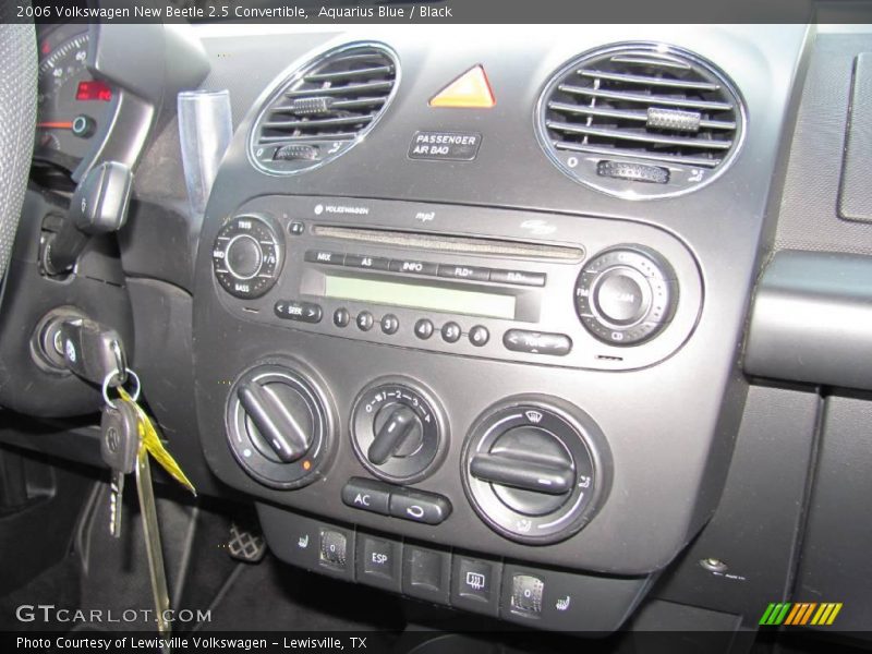 Aquarius Blue / Black 2006 Volkswagen New Beetle 2.5 Convertible