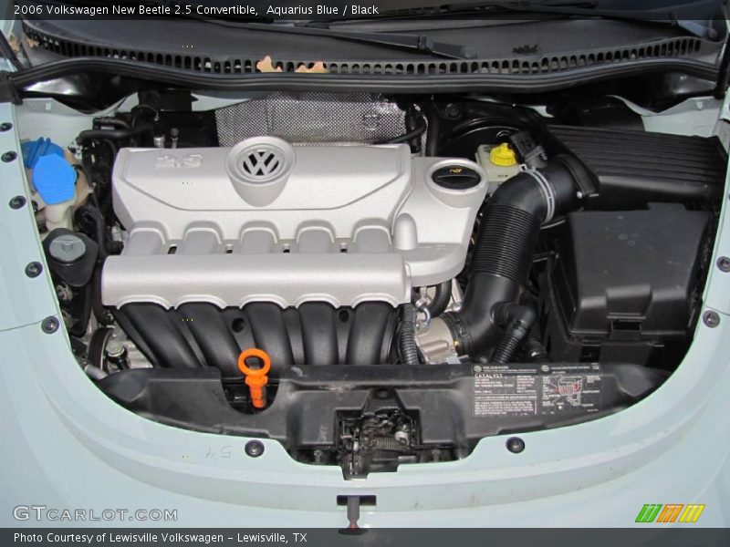 Aquarius Blue / Black 2006 Volkswagen New Beetle 2.5 Convertible