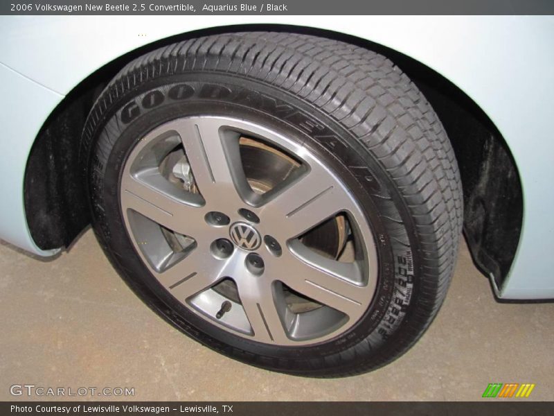 Aquarius Blue / Black 2006 Volkswagen New Beetle 2.5 Convertible